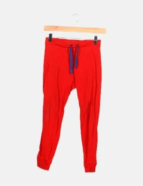 Benetton Pantalón chándal rojo