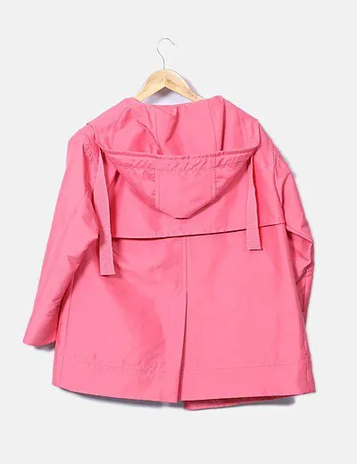 Bimba&Lola Chaqueta coral con capucha y botones