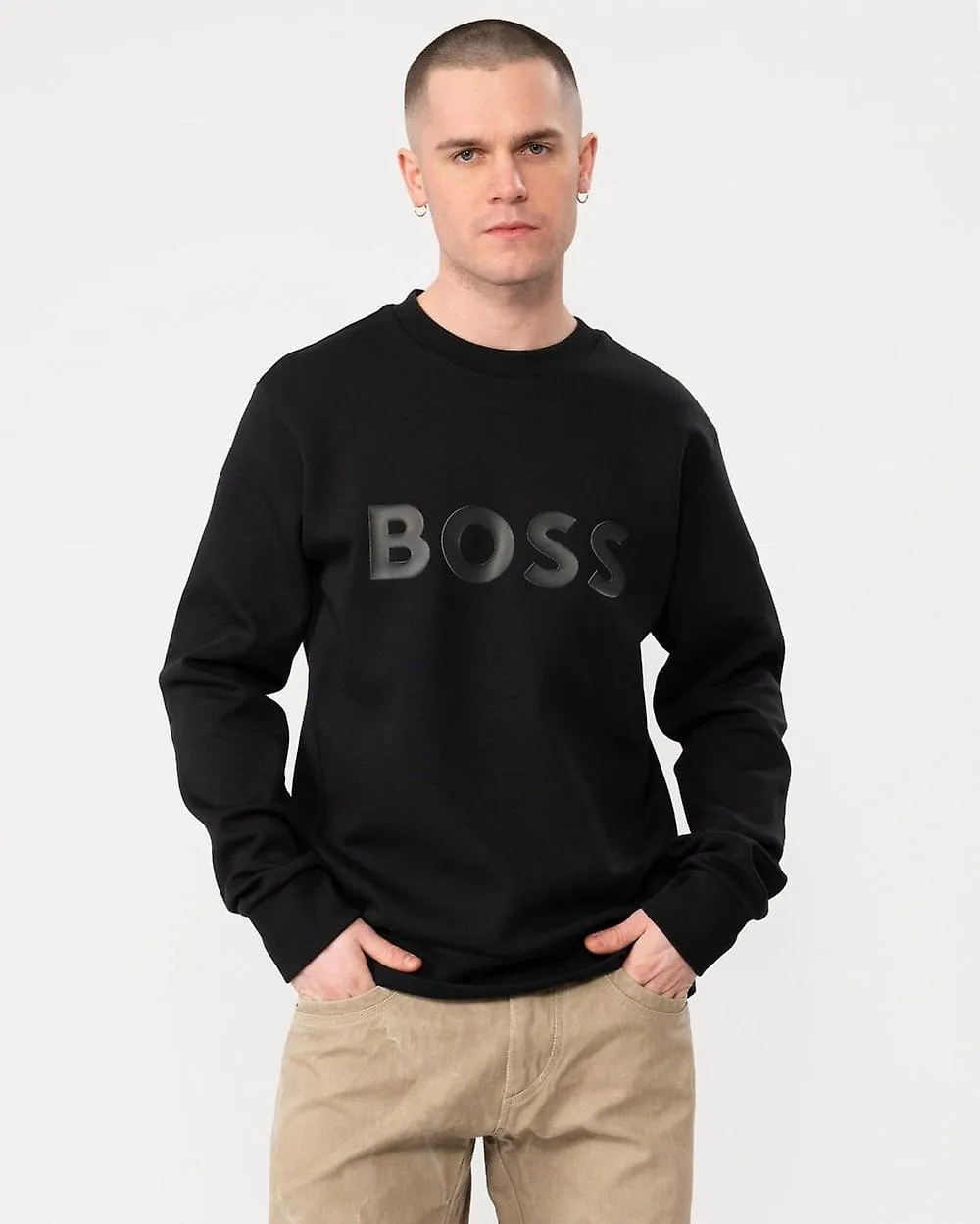 BOSS Green Sudadera de cuello redondo BOSS Green Salbo para hombre 50506119