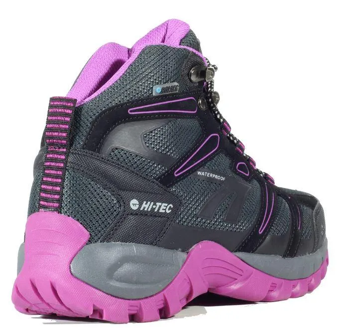 Bota Montaña Hi-Tec Muflon Mid Impermeable Mujer Negro/Rosa