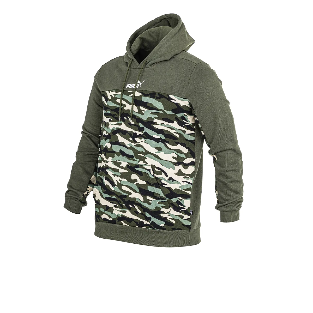 Buzo Con Capucha Puma Essentials Block Camo Verde