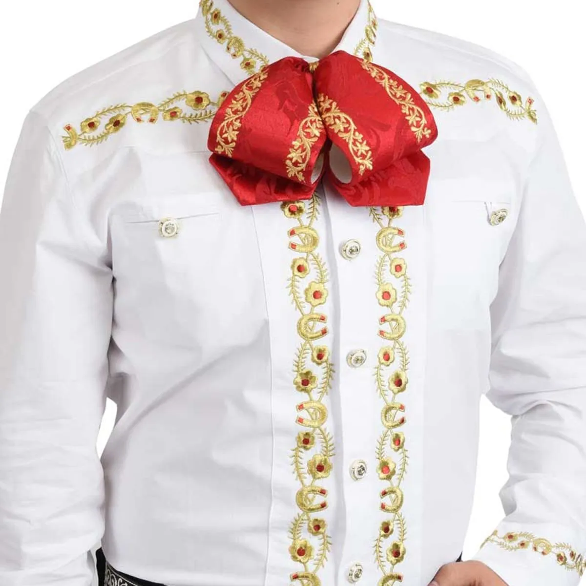 Camisa Charra Tradicional White Diamonds WD-819