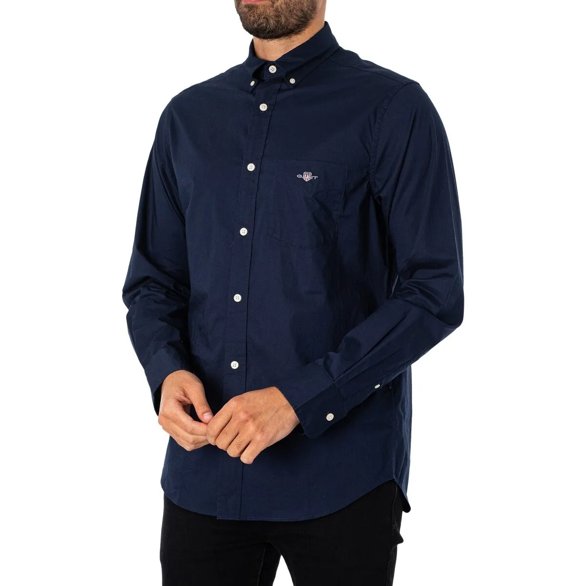 Camisa De Popelina Regular