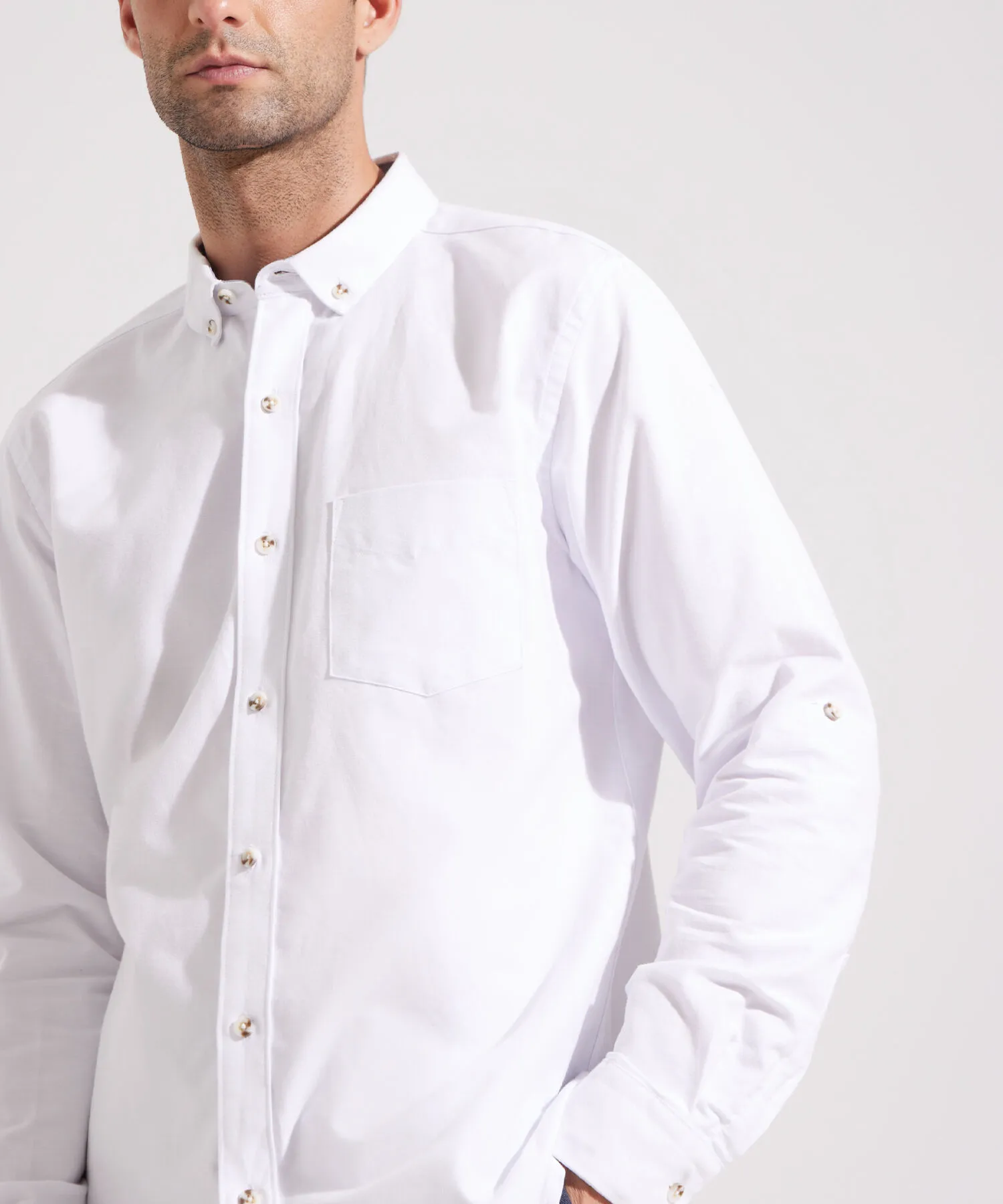 Camisa Oxford con Bolsillo-