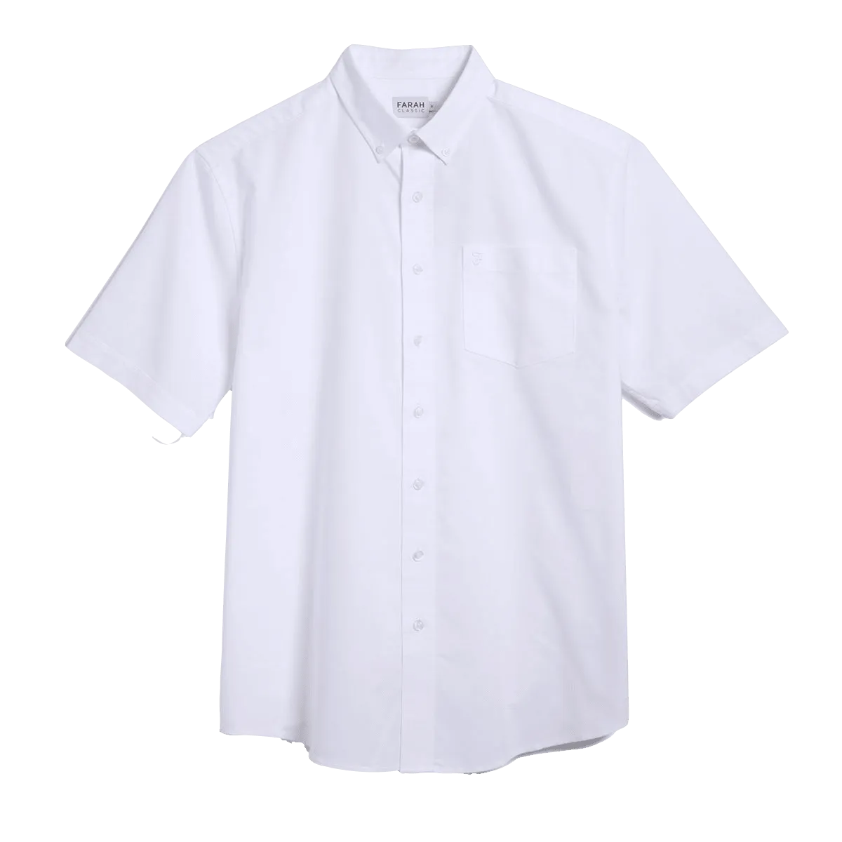 Camisa Oxford Manga Corta Drayton Blanca