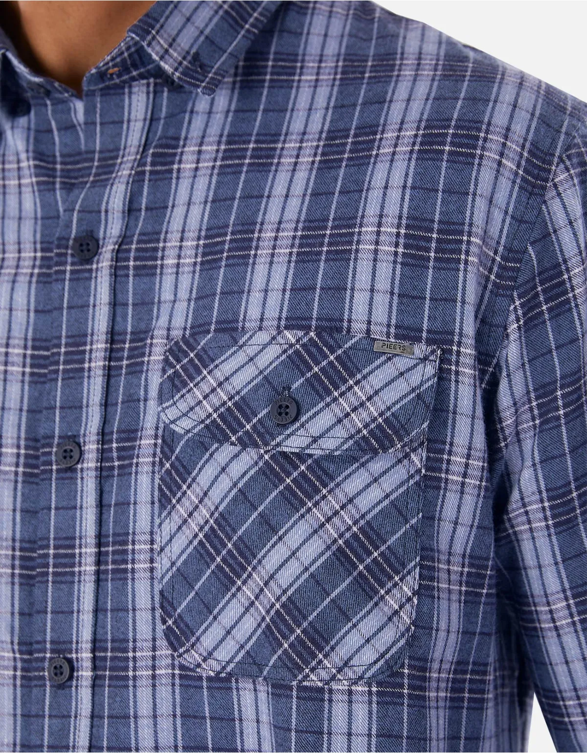 Camisa regular fit azul