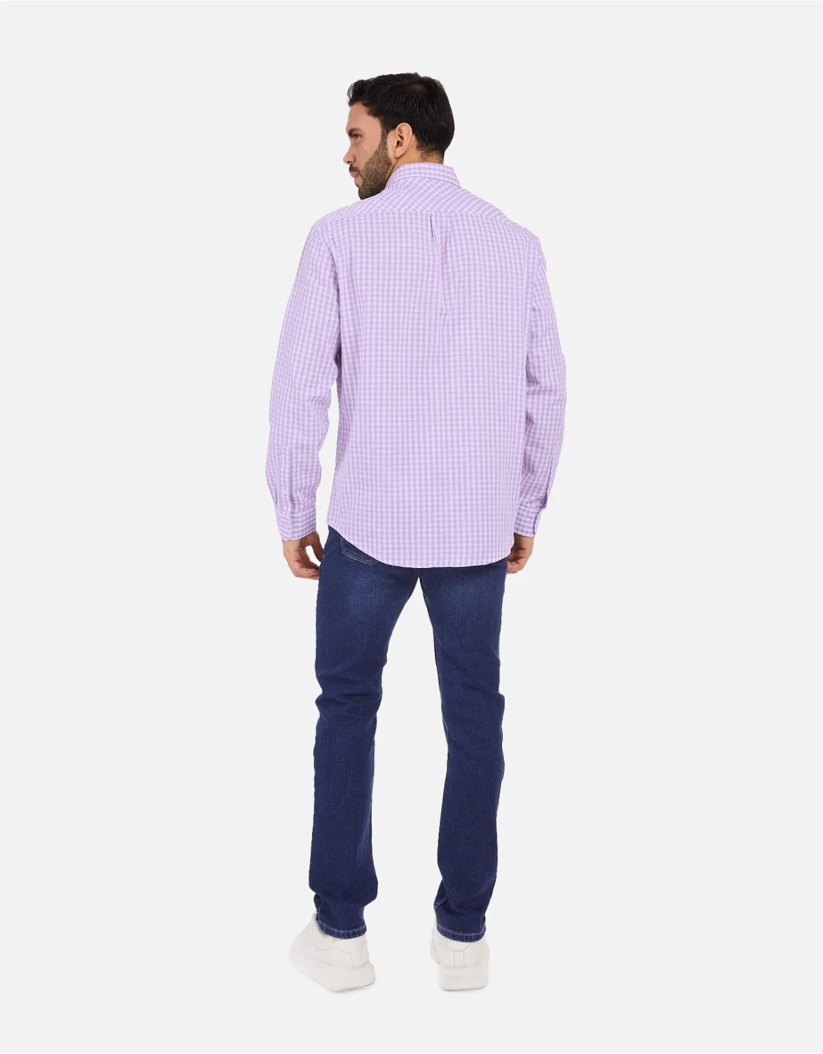 Camisa regular fit lila