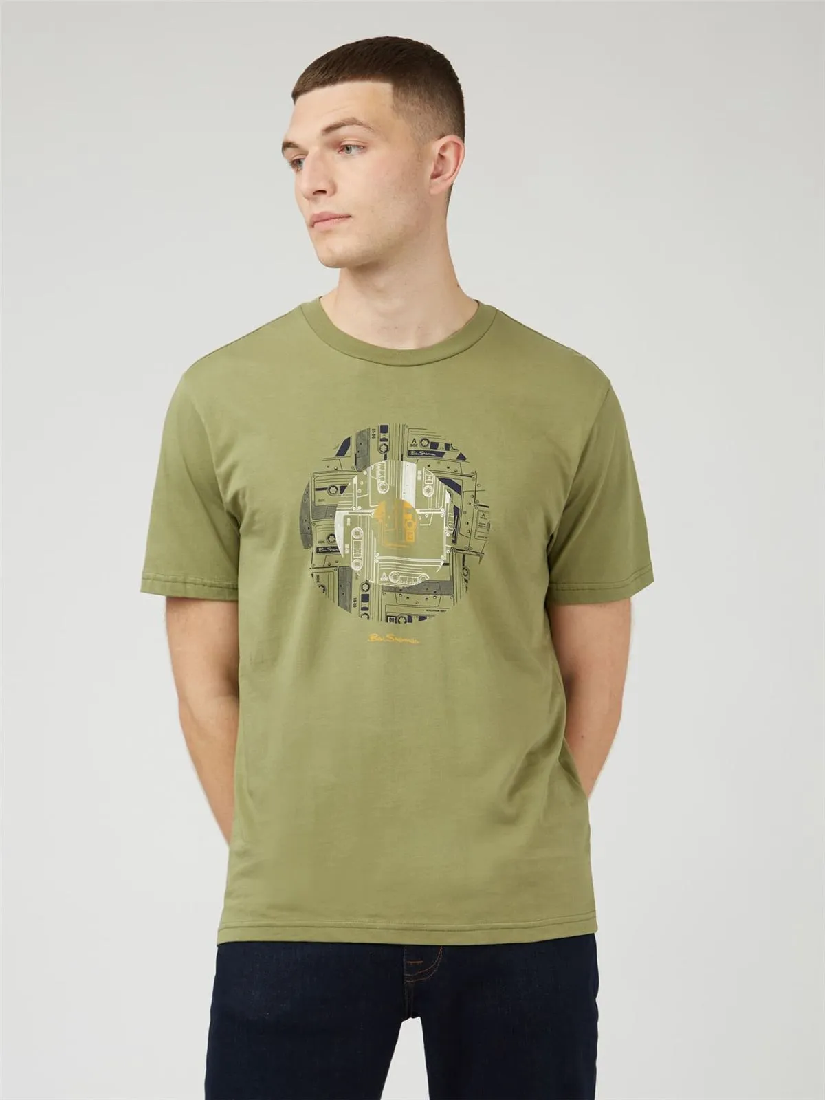 Camiseta Ben Sherman 0071367 064 Retro Tape Target loden