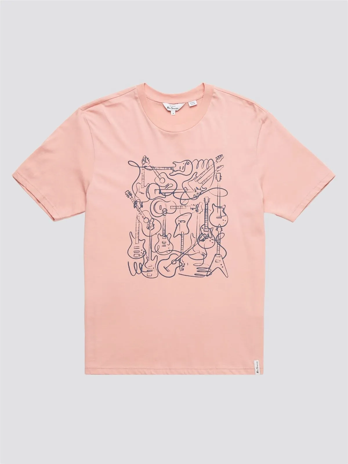 Camiseta Ben Sherman 0071378 501 music madness light pink