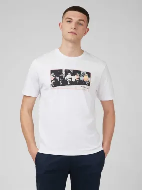 Camiseta Ben Sherman 0071385 010 Scooter Vibes Tee white