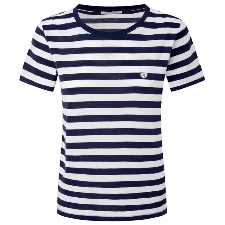 CAMISETA FIT REGULAR A RAYAS MUJER PEPE JEANS