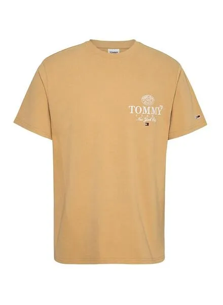 Camiseta Tommy Jeans Luxe  Athletic Camel Hombre