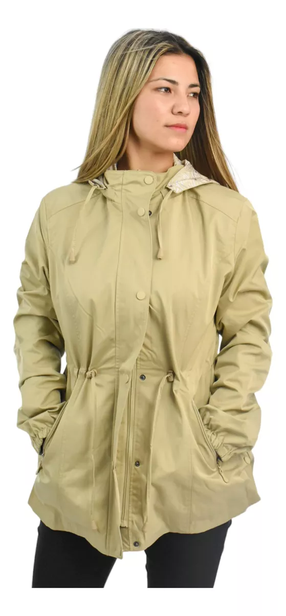 Campera Mujer Reversible Impermeable Importada Yd 76370