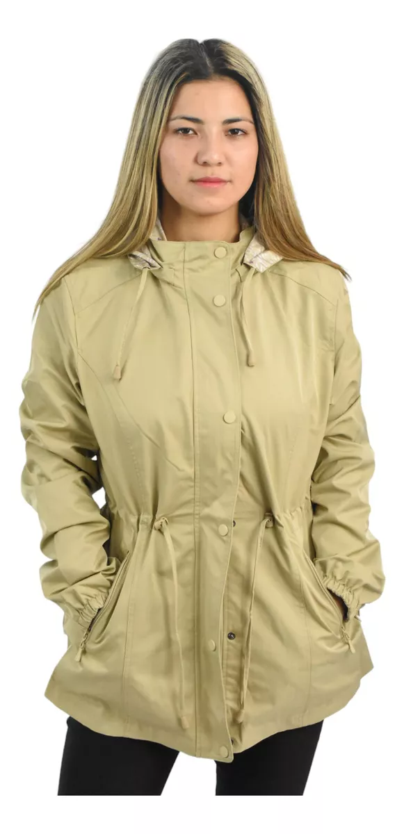 Campera Mujer Reversible Impermeable Importada Yd 76370