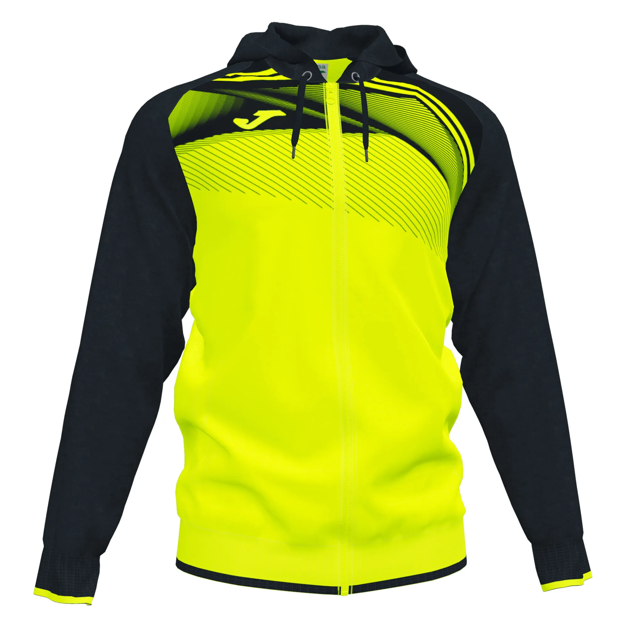 Chaqueta con capucha hombre Supernova II amarillo flúor negro