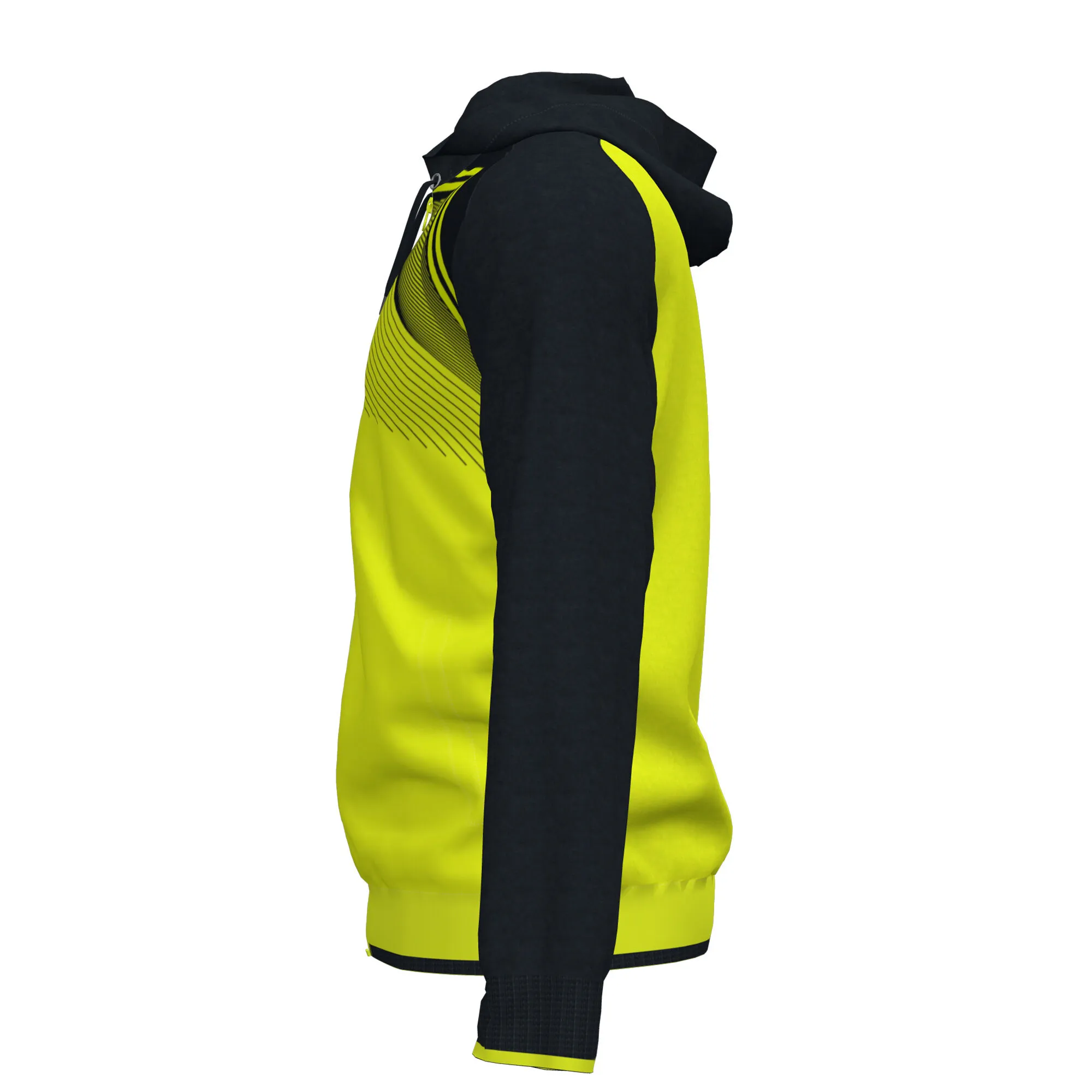 Chaqueta con capucha hombre Supernova II amarillo flúor negro