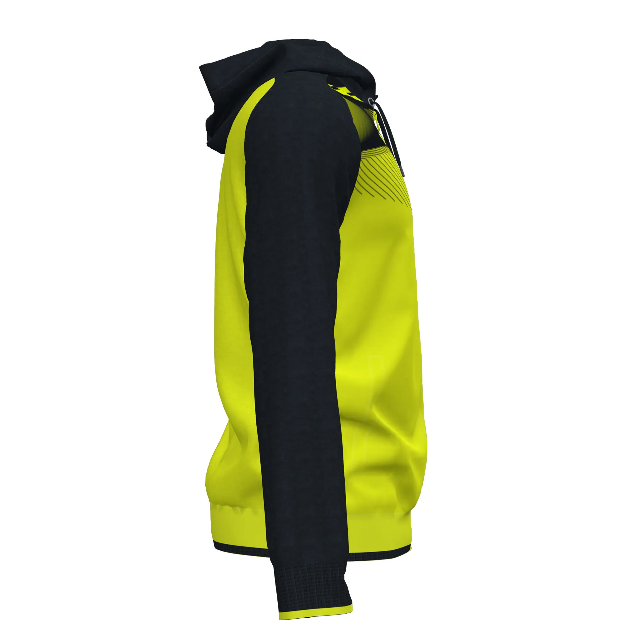 Chaqueta con capucha hombre Supernova II amarillo flúor negro