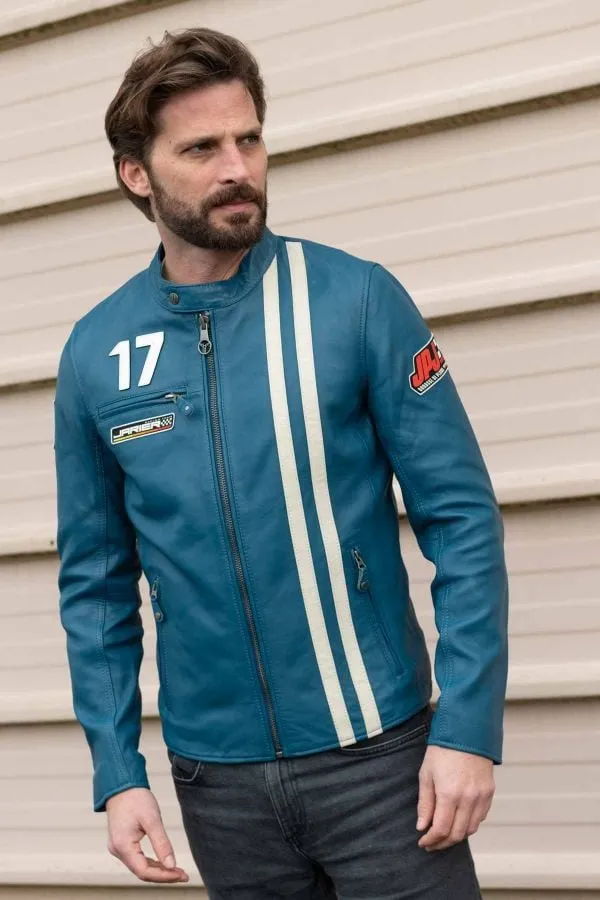 Chaqueta Hombre Classic Legend Motors Jarier Ocean Blue