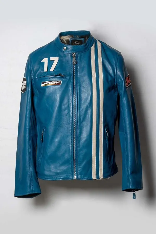 Chaqueta Hombre Classic Legend Motors Jarier Ocean Blue