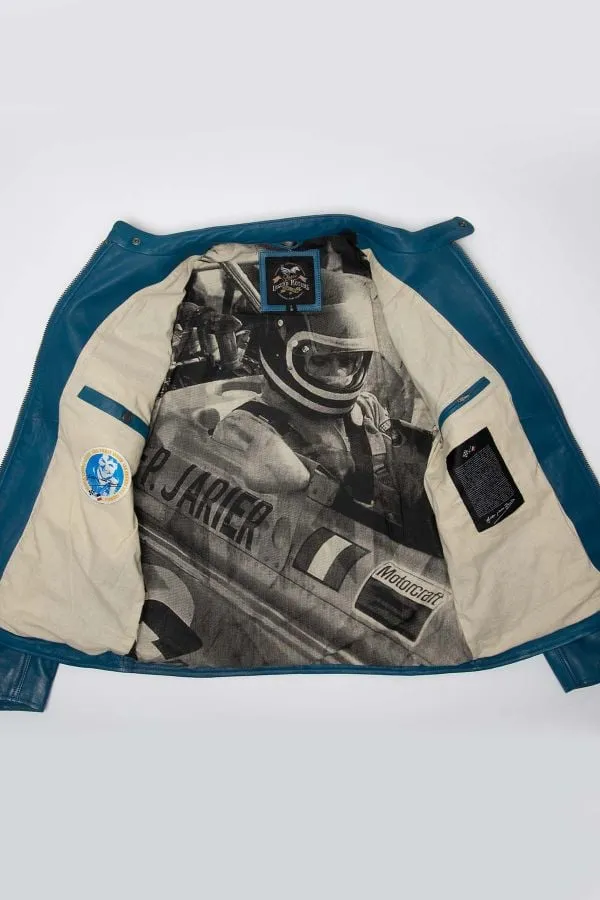 Chaqueta Hombre Classic Legend Motors Jarier Ocean Blue