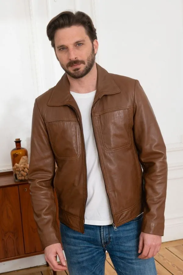 Chaqueta Hombre Serge Pariente Texas Oxblood