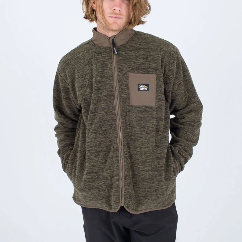 Chaqueta Hurley: Woodland Burrito Zip (Olive)