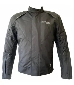 Chaqueta moto hombre de cordura con protecciones desmontables Jerez Negro NAVA TECH