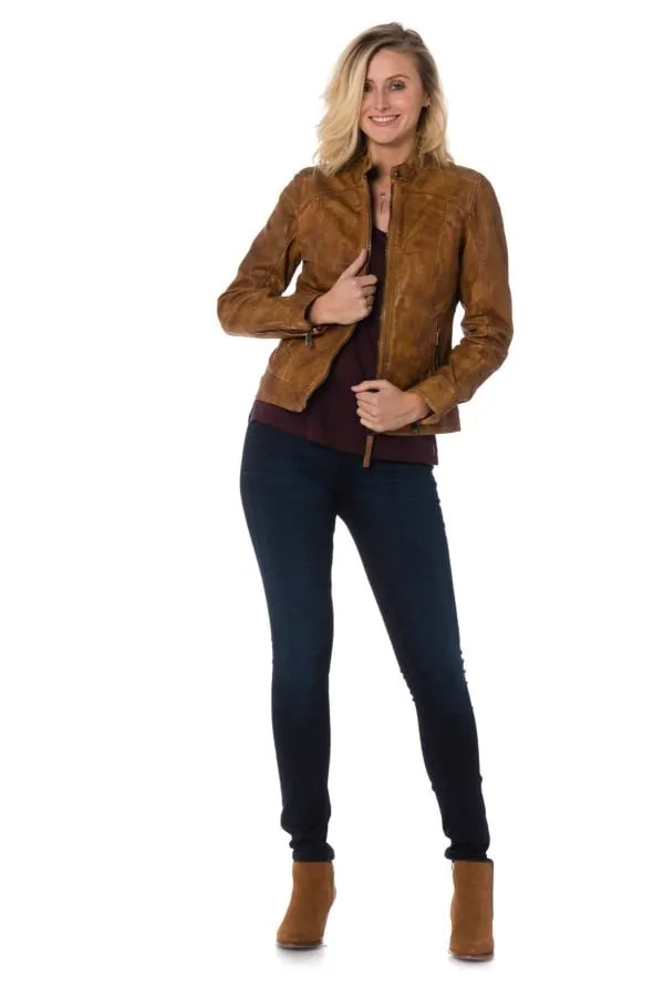 Chaqueta Mujeres Cityzen Trani Cognac Zz40