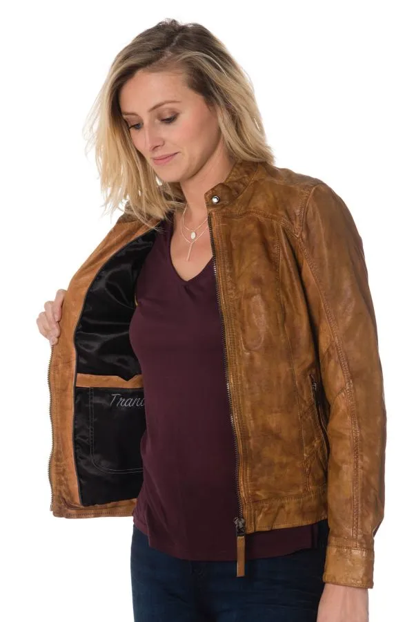 Chaqueta Mujeres Cityzen Trani Cognac Zz40