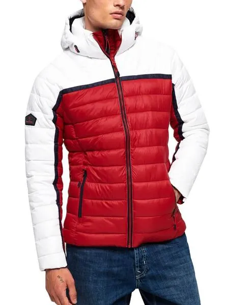 chaqueta superdry dolman downhill blanco hombre