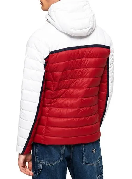 chaqueta superdry dolman downhill blanco hombre