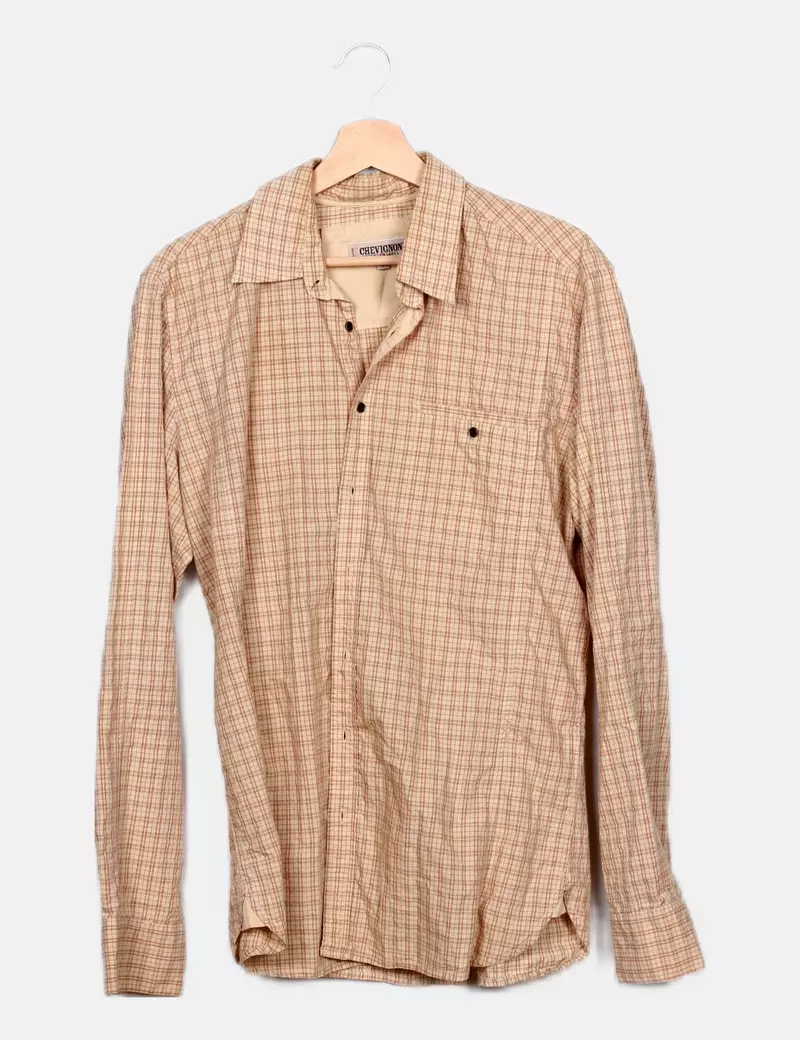 Chevignon Camisa beige estampada