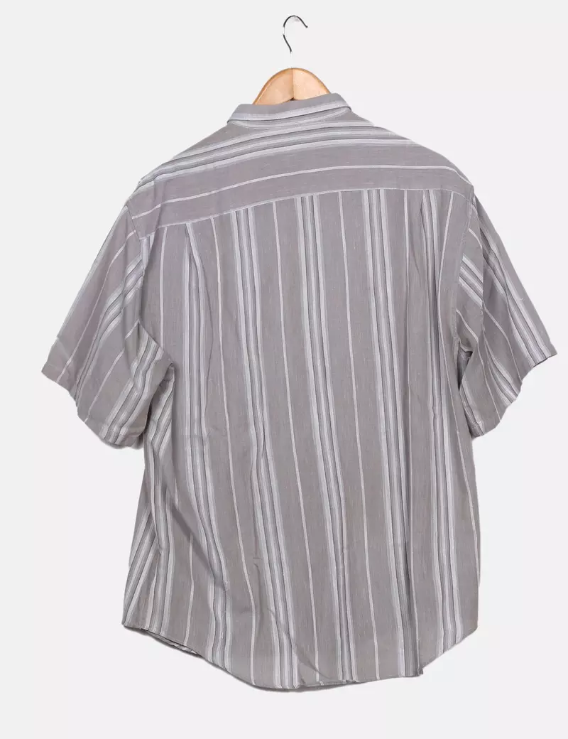 Cortefiel Camisa gris rayas