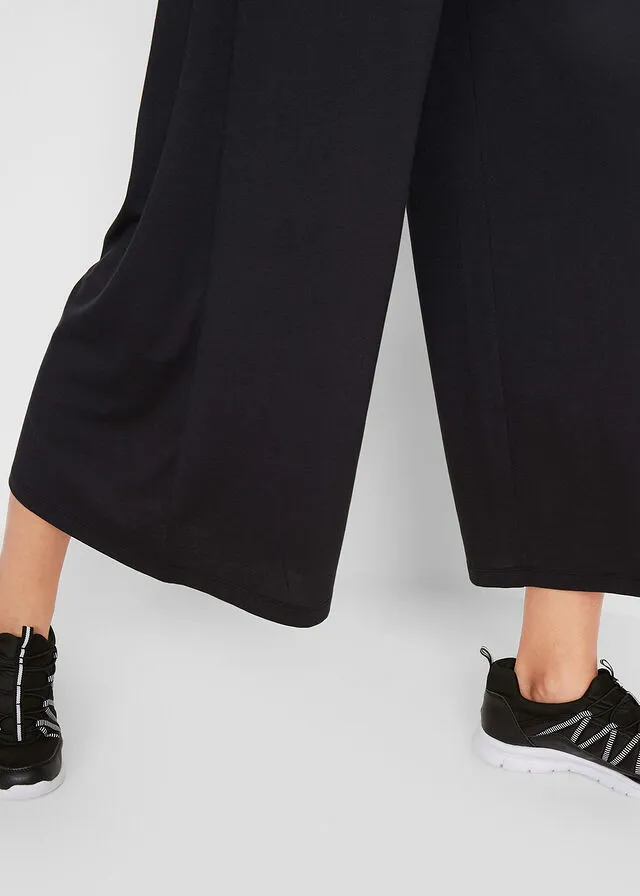 Culotte largo hasta la pantorrilla Negro