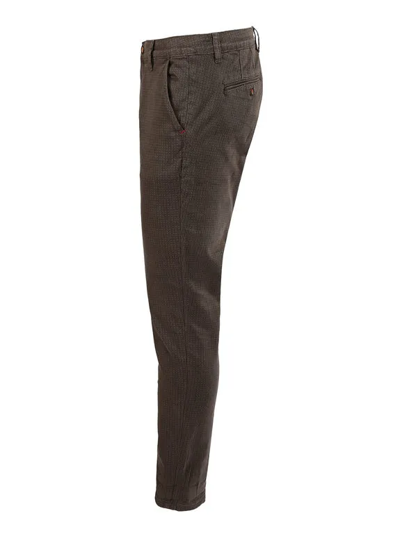 Frankie Malone Pantalón de algodón de corte slim para hombre