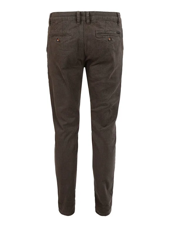 Frankie Malone Pantalón de algodón de corte slim para hombre