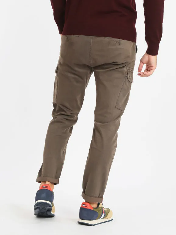 Frankie Malone Pantalón de hombre slim fit con grandes bolsillos