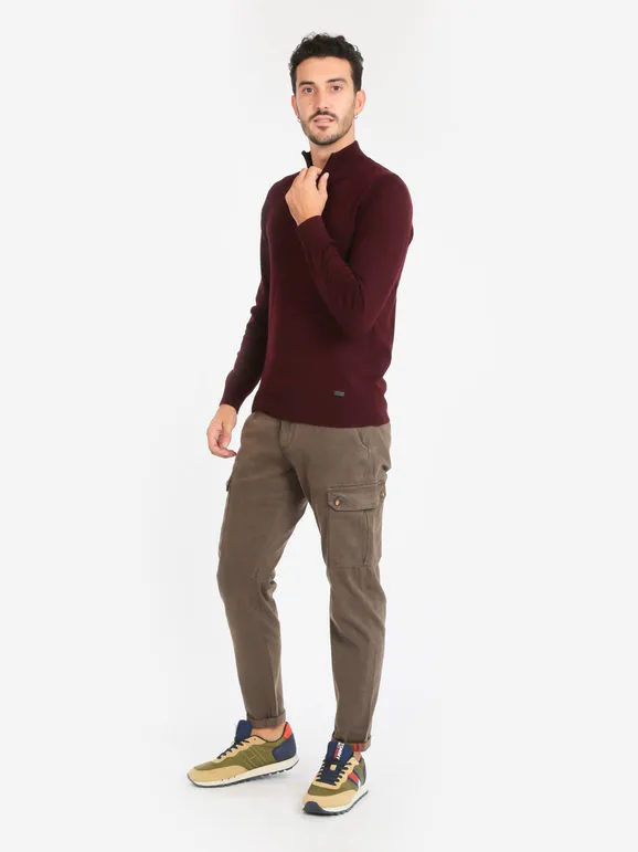 Frankie Malone Pantalón de hombre slim fit con grandes bolsillos