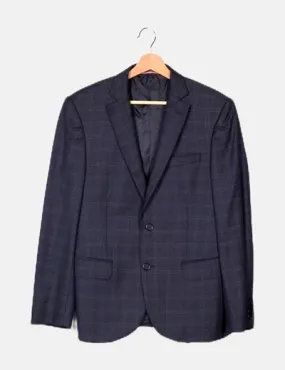 Giovanni Galli Blazer azul marina cuadros