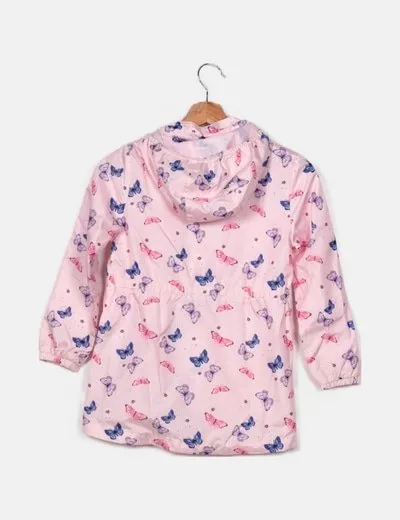 H&M Impermeable rosa estampado