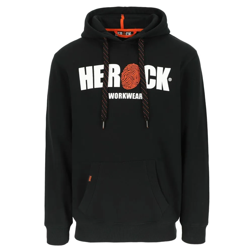 Herock Hero, sudadera con capucha, negro, talla XL (pecho 43