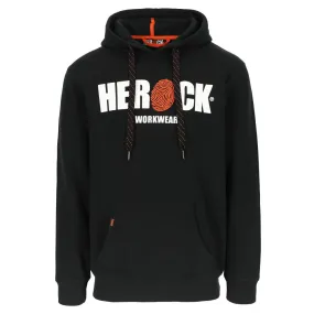 Herock Hero, sudadera con capucha, negro, talla XL (pecho 43)