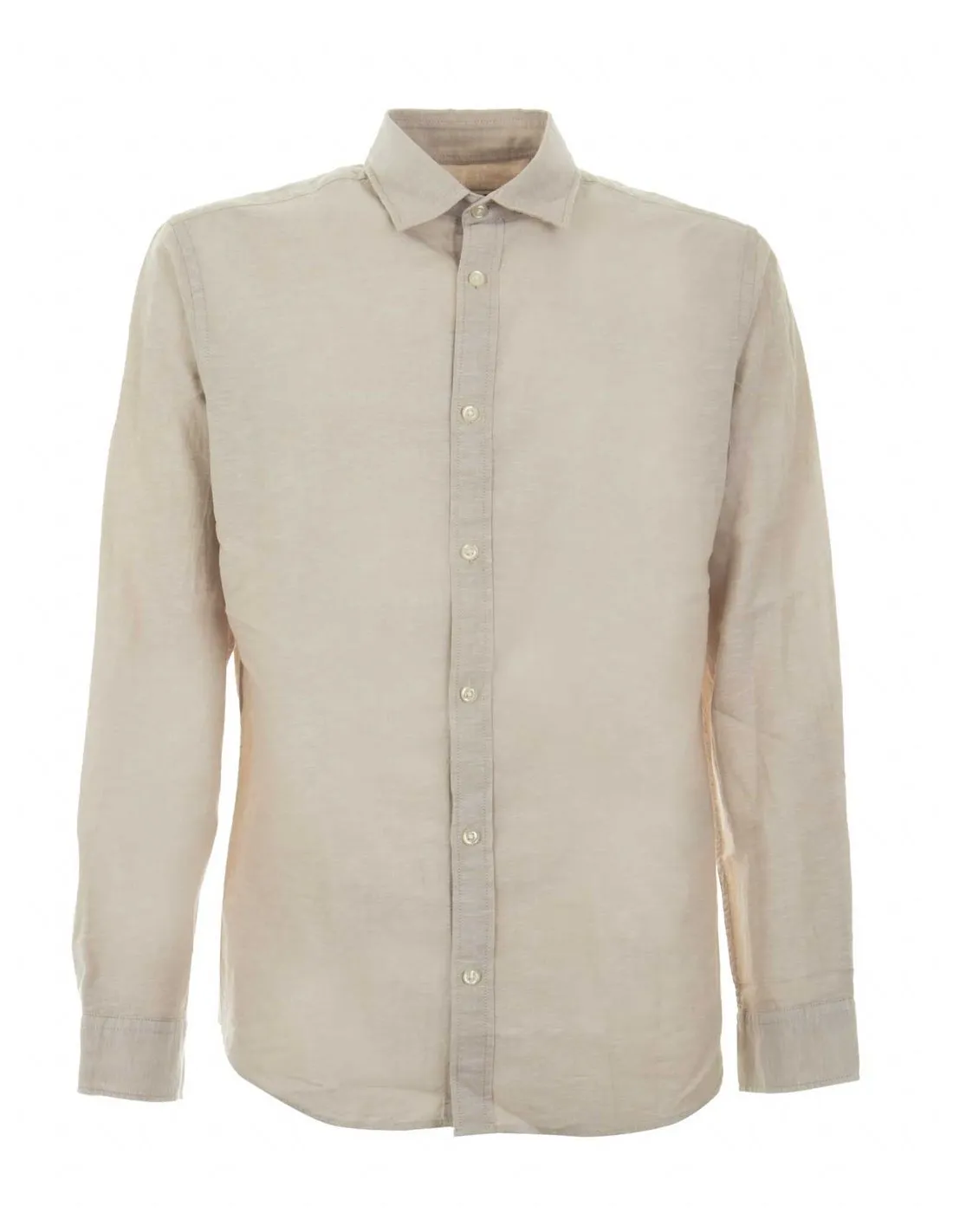 JACK & JONES - Camisa beige crockery JJElinen 12248579 Hombre