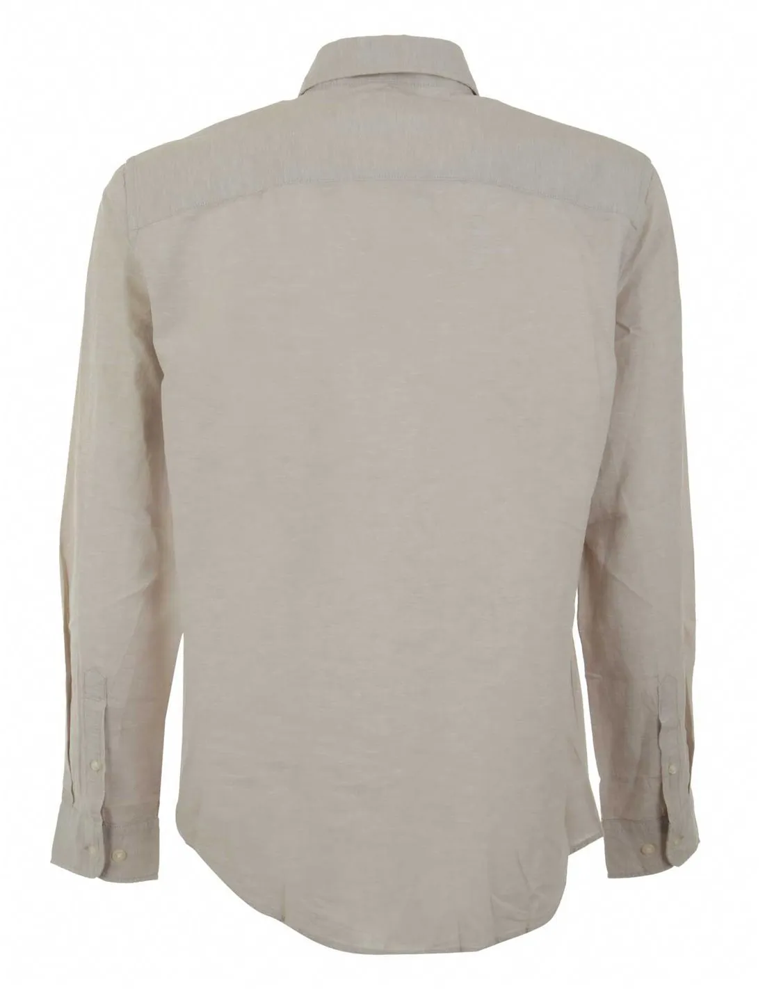 JACK & JONES - Camisa beige crockery JJElinen 12248579 Hombre