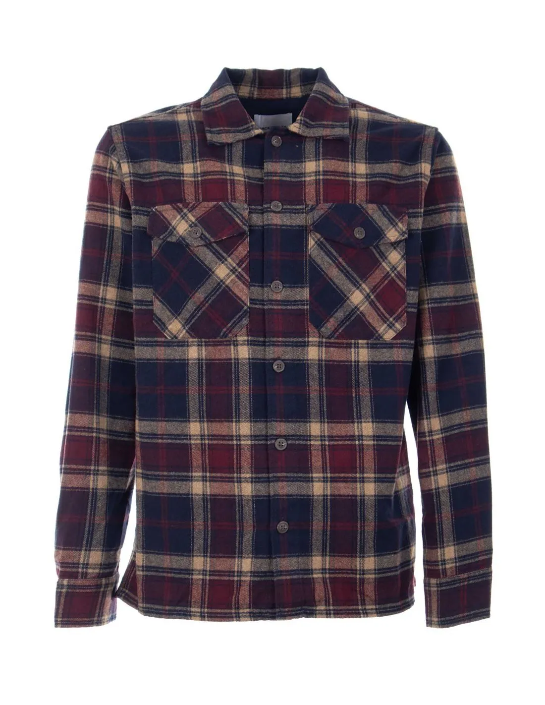 JACK & JONES - Camisa multicolor JJEedie Overshirt 12235986 Hombre