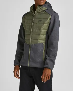 Jack & Jones Cazadora de hombre negra con capucha