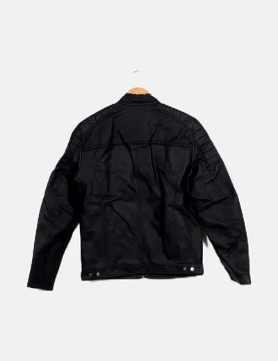 Jack & Jones Chaqueta biker negra