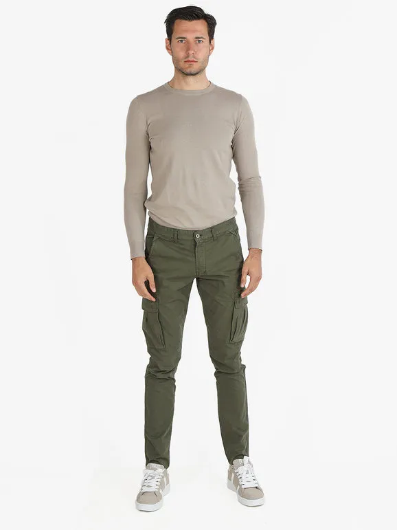 J.Sette Pantalón cargo de algodón para hombre en tallas grandes.