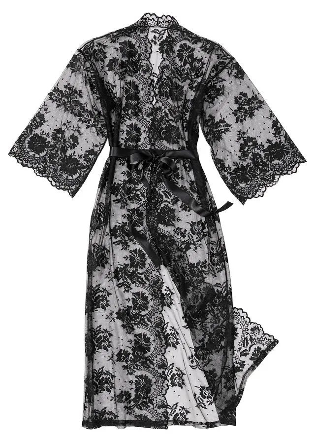 Kimono largo Negro