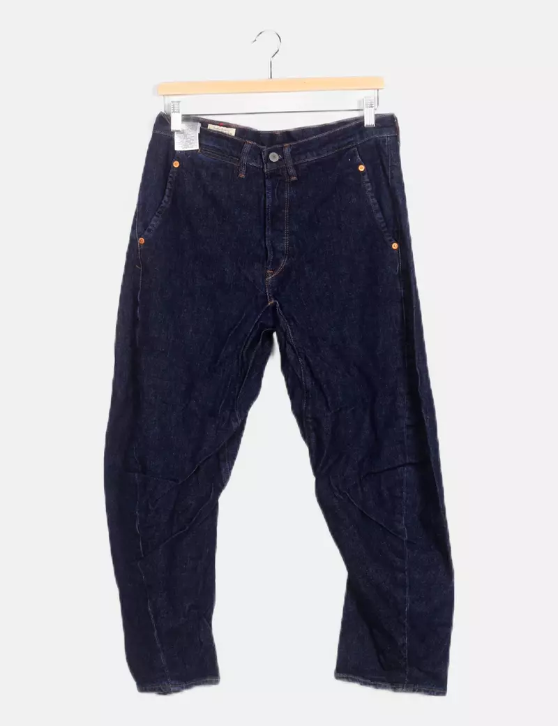 Levi's Pantalón denim azul harem